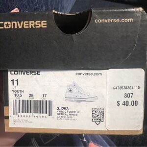 New in box kids high top converse size 11